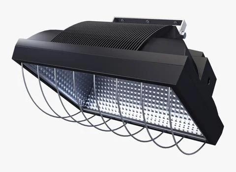 Illustration 3D High-Performance Floodlight for Outdoor Spaces Stock Illustration