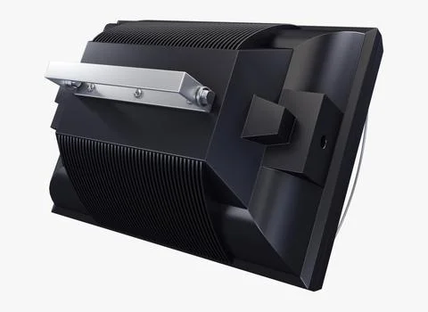 Illustration 3D High-Performance Floodlight for Outdoor Spaces Illustrazione stock