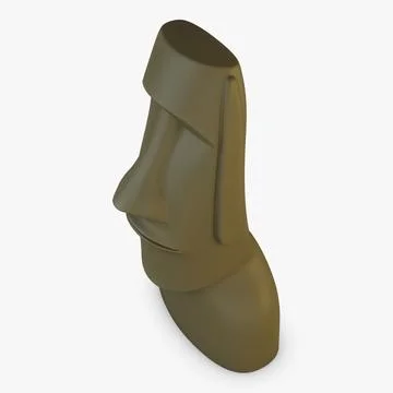Illustration 3D Moai Statues Easter Island Monuments Stock-Illustration