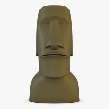 Illustration 3D Moai Statues Easter Island Monuments Stock Illustration