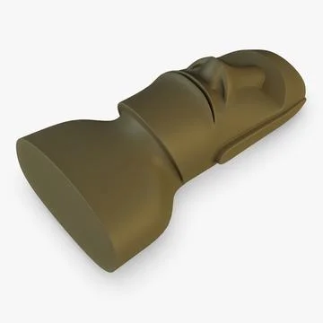 Illustration 3D Moai Statues Easter Island Monuments Stock Illustration