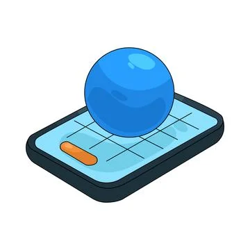 Illustration of 3D model Stock Illustration