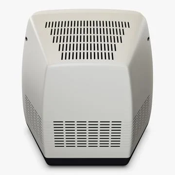 Illustration 3D Personal Retro Computer with Vintage Electronic Setup Stock-Illustration