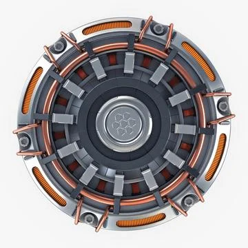 Illustration 3D Reactor Gen Sci-Fi Biohazard Radioactive Generator Stock-Illustration