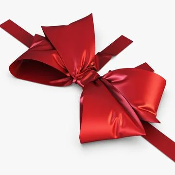 Illustration 3D Red Bow Stock Illustration