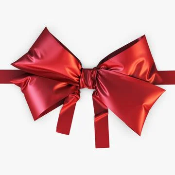 Illustration 3D Red Bow Stock Illustration