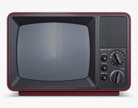 Illustration 3D Retro TV Design Evokes Nostalgia for Past Entertainment Eras Stock Illustration