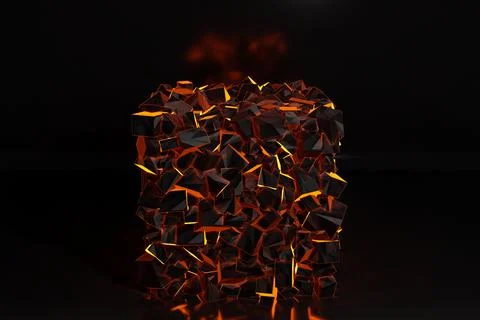 Illustration of 3d rows, geometric background, weave pattern similar to piece Stock Photos