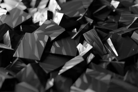 Illustration of 3d rows of silver metallic rectangles and squares. Patter on  イラスト素材