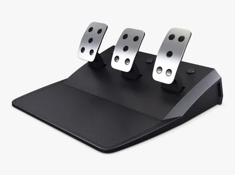 Illustration 3D Simple Simulator Game Racing Pedals Stock Illustration