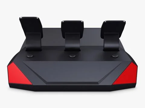 Illustration 3D Simple Simulator Game Racing Pedals Stock Illustration