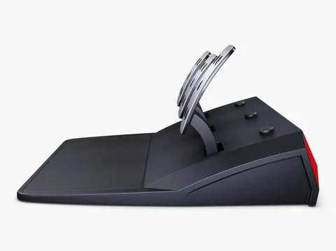 Illustration 3D Simple Simulator Game Racing Pedals Stock-Illustration