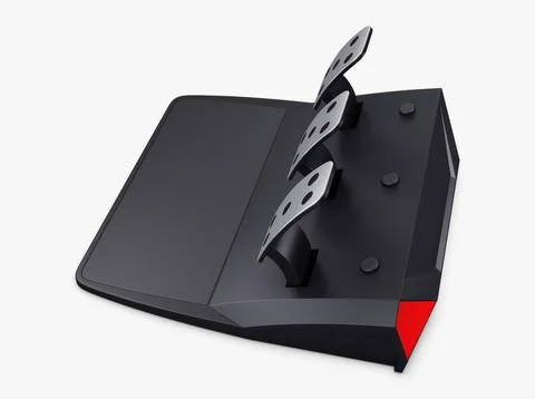 Illustration 3D Simple Simulator Game Racing Pedals Stock Illustration