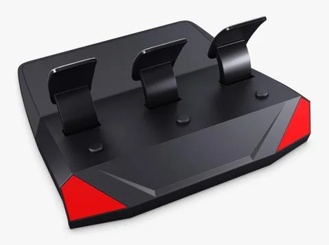 Illustration 3D Simple Simulator Game Racing Pedals Stock Illustration