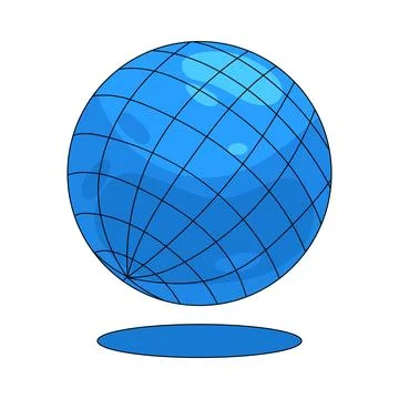 Illustration of 3D sphere Stock Illustration