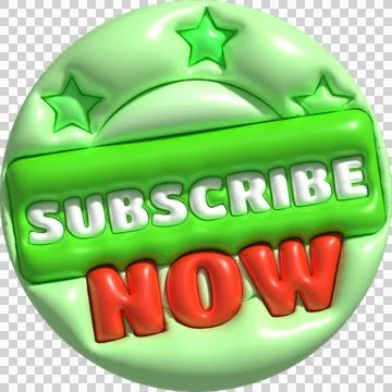 Illustration 3D subscribe icon. Subscribe button. 3D element. Stock Illustration
