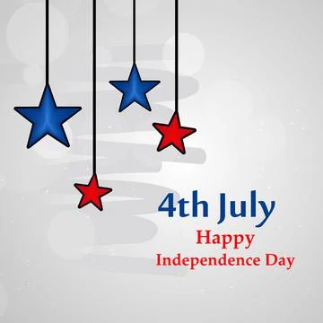 Illustration of 4th of July US independence day background Stock Illustration