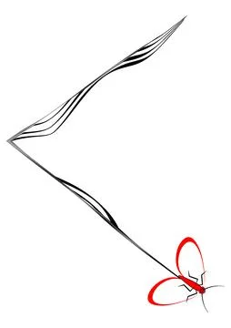 Illustration on A4 format - frames of moths. Design element for the design of Illustrazione stock