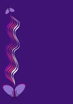 Illustration on A4 format - frames of moths. Design element for the design of Stock Illustration