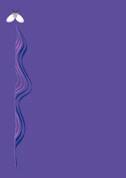 Illustration on A4 format - frames of moths. Design element for the design of Stock Illustration