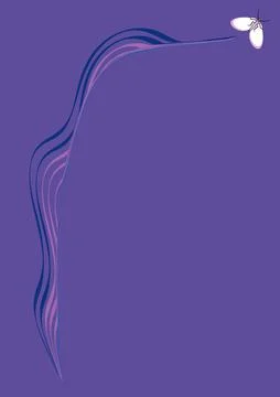Illustration on A4 format - frames of moths. Design element for the design of Stock Illustration