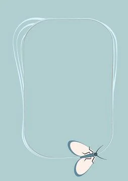 Illustration on A4 format - frames of moths. Design element for the design of イラスト素材