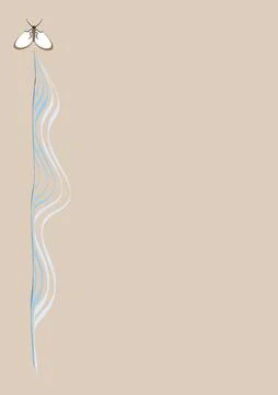 Illustration on A4 format - frames of moths. Design element for the design of イラスト素材