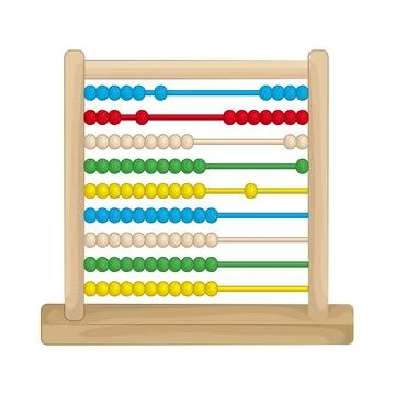 Illustration of abacus 스톡 일러스트