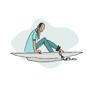 Illustration about the problem of eating disorder - using sketch technique 스톡 일러스트