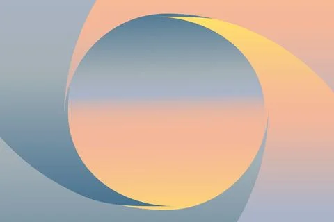 Illustration of an abstract background with a circle in the middle in soft .. Stock Illustration
