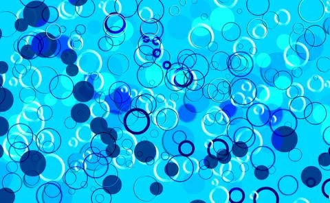 Illustration. Abstract background consisting of blue circles with different s Stock-Illustration