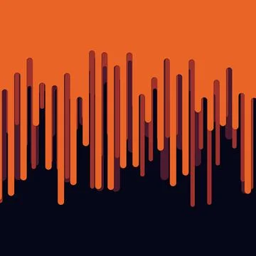 Illustration of an abstract background with red drips pattern on a black surface Illustrazione stock