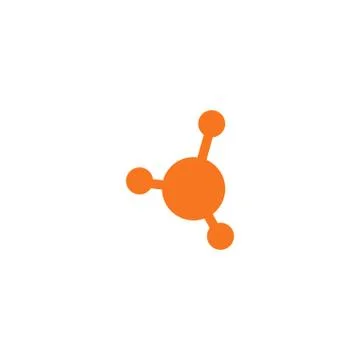Illustration of abstract circle dots logo design template Stock Illustration