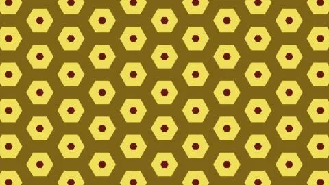 Illustration abstract of colorful hexagon of same color and different surroun Stock Illustration