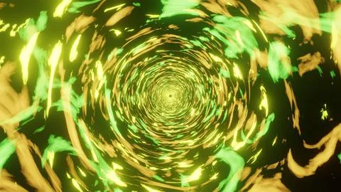 Illustration of abstract colorful random patterns graphics in a circular shape. Illustrazione stock