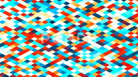 Illustration of abstract colorful rhomb geometric surface Stock Illustration