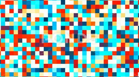 Illustration of abstract colorful square geometric surface Stock Illustration
