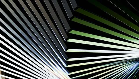 Illustration, abstract geometric pattern of black and white lines with a h... Stock Photos