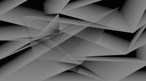 An illustration of abstract geometric patterns in vibrant gray color - great  Illustrazione stock