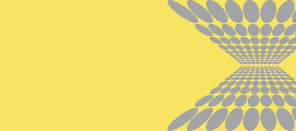 Illustration of abstract gray patterns on a yellow background. Stock Illustration