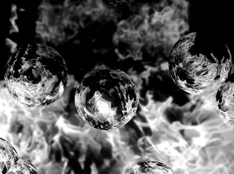 Illustration of an abstract image of smoke Stock Illustration