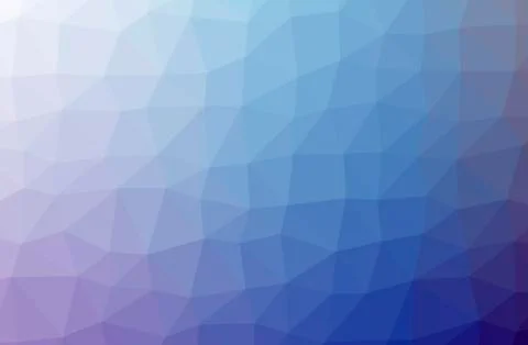 Illustration of abstract low poly blue horizontal background. Stock Illustration
