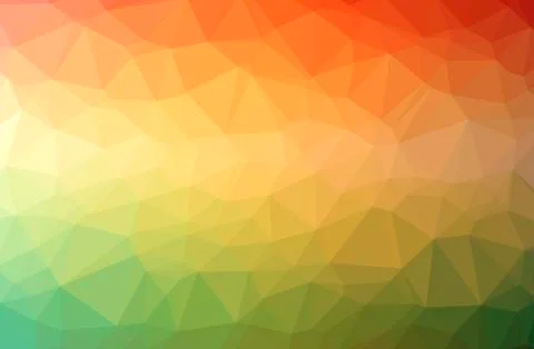 Illustration of abstract low poly orange horizontal background. Stock Illustration