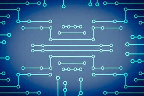 Illustration Abstract of Mainboard Electronic computer background Stock-Fotos
