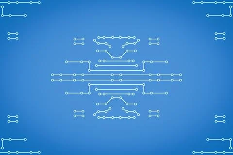 Illustration Abstract of Mainboard Electronic computer background Stock Photos
