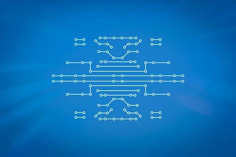 Illustration Abstract of Mainboard Electronic computer background Stock Photos
