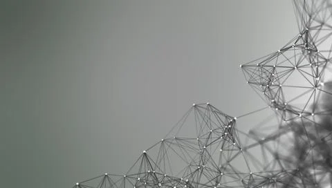 Illustration of abstract network connection structure Illustrazione stock