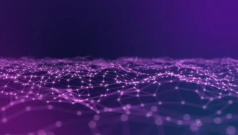 Illustration of abstract network connection structure 스톡 일러스트