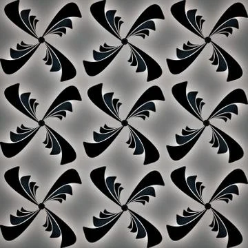 Illustration an abstract pattern in the form of an ornament from geometric sh Stock Illustration