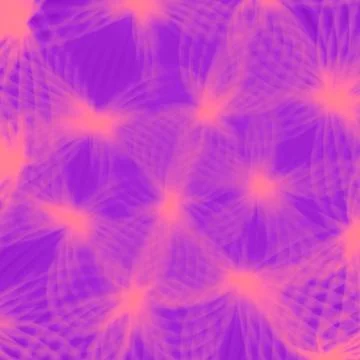 Illustration with an abstract pattern of many glowing pink lines. 3d render Illustrazione stock